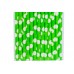Трубочки бумажные одноразовые зеленый с белыми точками Complement