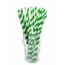 Трубочки бумажные одноразовые зелено_x005Fбелая полоска Complement