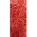 Наполнитель для подарков кораллово-красный, ширина 3 мм