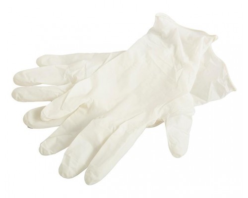 Перчатки белого цвета виниловые неопудренные размером (xl) , (mediok)