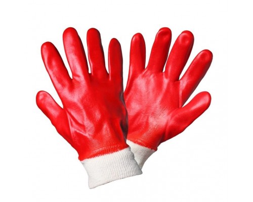 Перчатки маслобензостойкие красного цвета