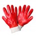 Перчатки маслобензостойкие красного цвета