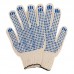 Рабочие перчатки с пвх из натурального хлопка 3 нити 10 класс 