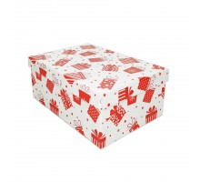 Коробка подарочная "Красный подарок", 195х135х80 мм