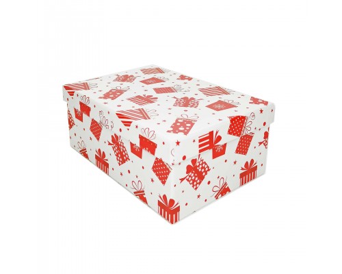 Коробка подарочная "Красный подарок", 320х242х140 мм