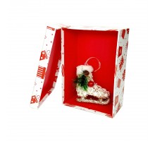 Коробка подарочная "Красный подарок", 175х117х70 мм