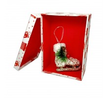 Коробка подарочная "Красный подарок", 260х187х110 мм