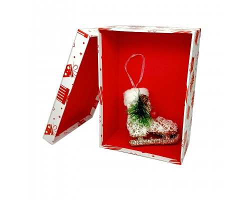 Коробка подарочная "Красный подарок", 260х187х110 мм