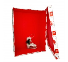 Коробка подарочная "Красный подарок", 340х258х150 мм