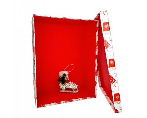 Коробка подарочная "Красный подарок", 340х258х150 мм