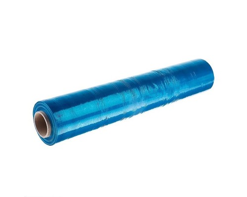Стрейч-пленка синего цвета 500 мм, 1,2 кг