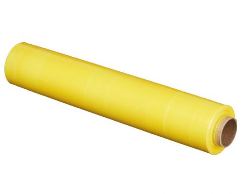 Стрейч-пленка желтого цвета 500 мм, 1,2 кг