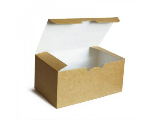 Упаковка для фаст-фуда eco fast food box l размером 150х91х70